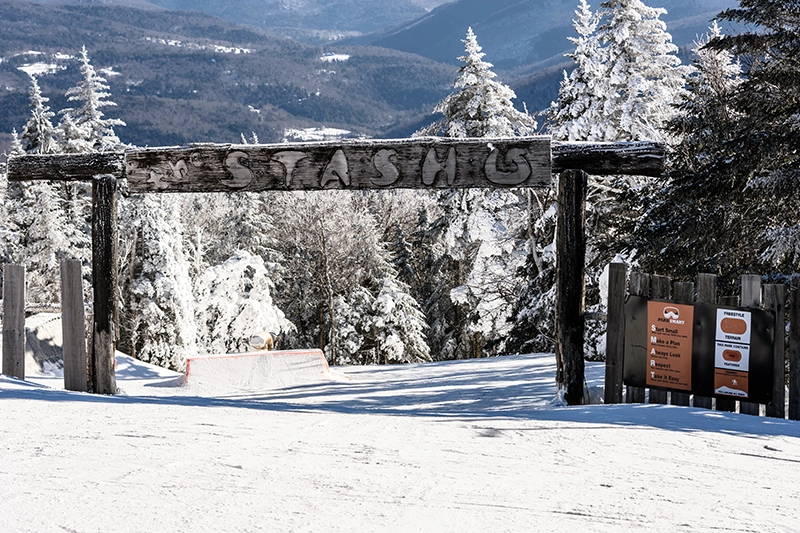 The Stash at Woodward Killington Freestyle Park in the Trees