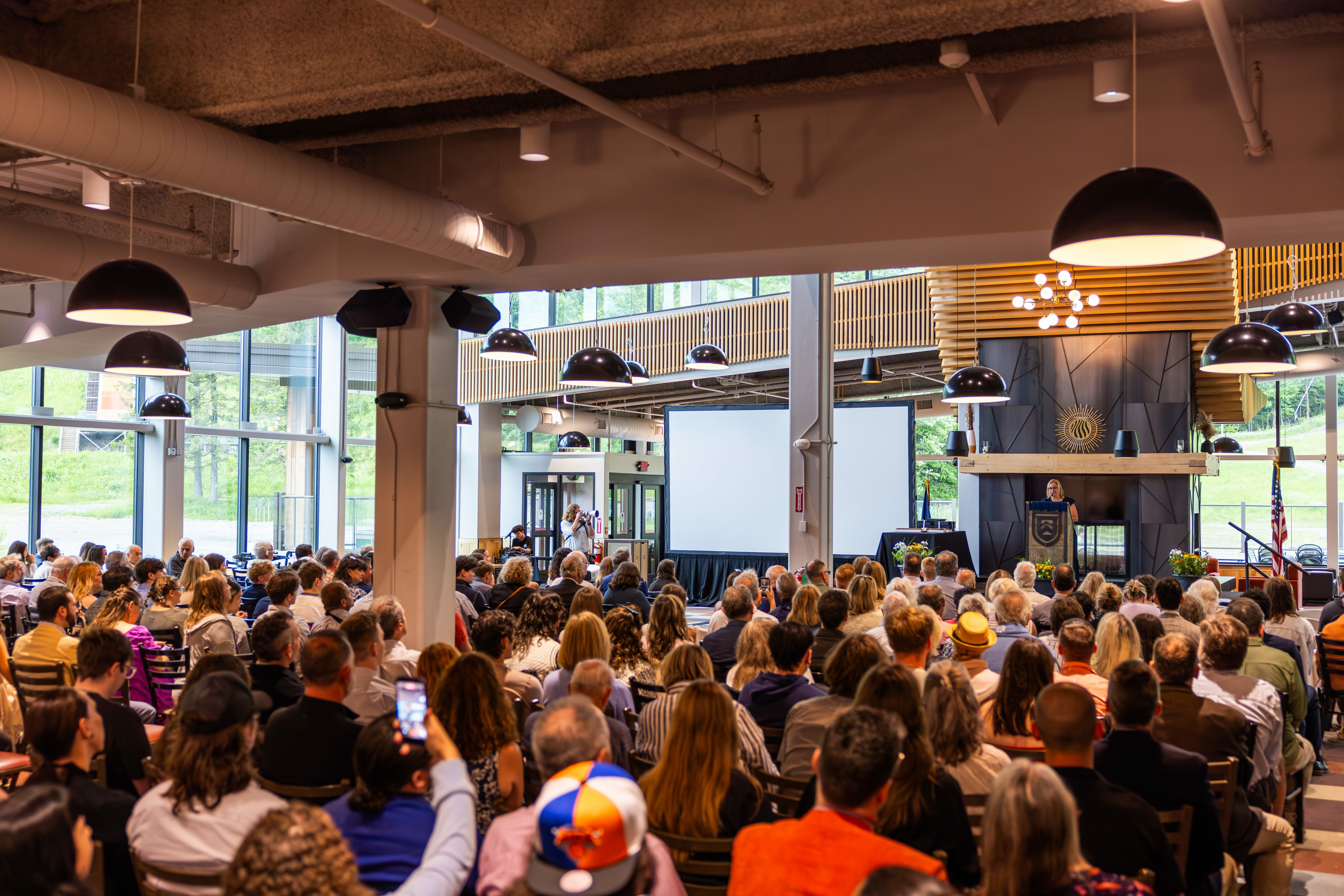 People gathered in K-1 Lodge for 2026 RHM program graduation