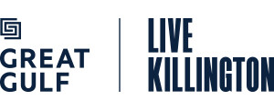 Logo for Great Gulf and Live Killington, featuring stylized text.