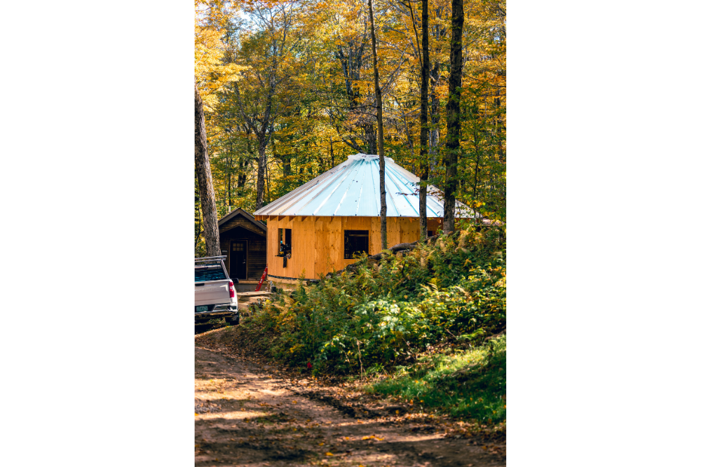New Ledgewood Yurt in Construction