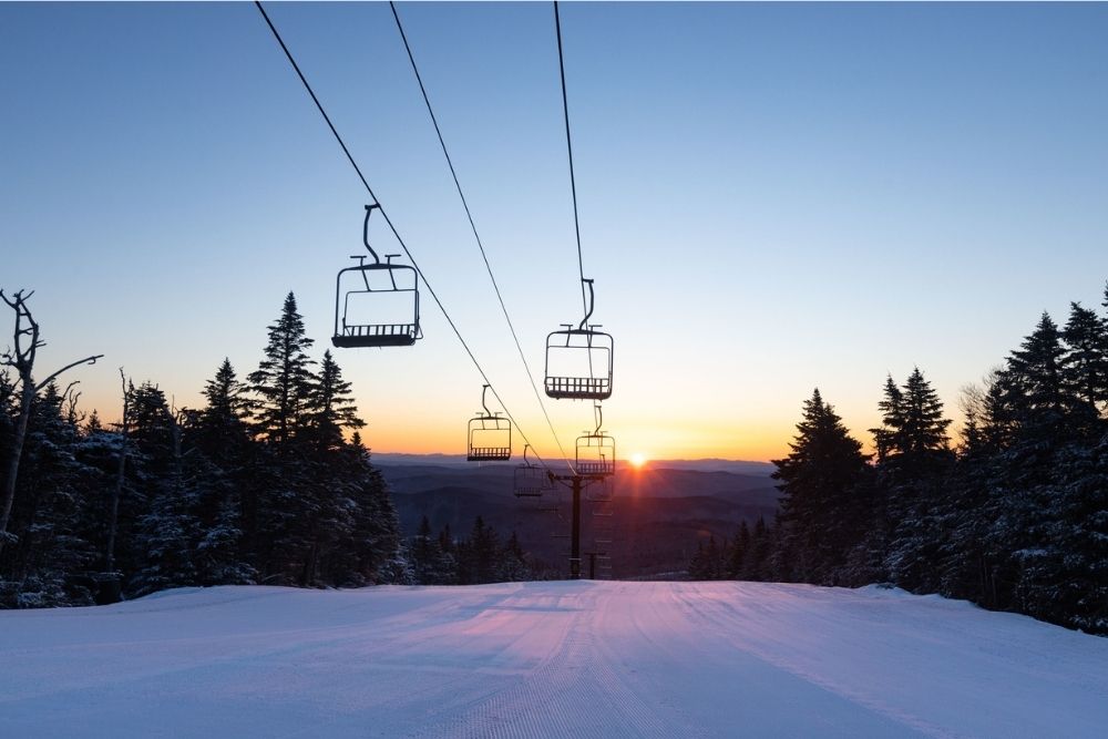 Scenic sunrise photo looking down Mouse Run